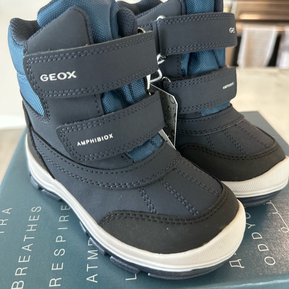 Geox Kids' Dark Blue Amphibiox Boots